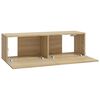vidaXL Tv-wandmeubels 2 st 100x30x30 cm hout sonoma eikenkleurig
