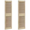 vidaXL Kastdeur 2 pcs Naturel 140,5 x 2,1 x 39,5 cm Massief grenenhout
