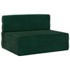 vidaXL Vouwbare Sofa Bed Matras Donkergroen 70 x 80 x 60 cm Stof