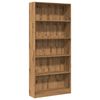 vidaXL Boekenkast 80x24x176 cm bewerkt hout artisanaal eikenkleurig