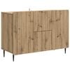 vidaXL Dressoir Artisanaal eiken 89 x 34,5 x 62 cm Bewerkt hout