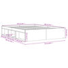 vidaXL Bedframe grijs sonoma eikenkleurig 150x200 cm King Size