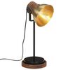 vidaXL Bureaulamp 25 W E27 17x17x50 cm antiek messingkleurig