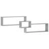 vidaXL Wandplank Grijs Sonoma 158 x 17 x 53 cm Bewerkt hout