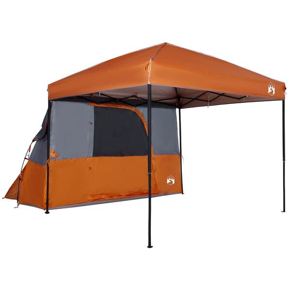 vidaXL Camping Tent Set met dak 2 pcs Oranje Taffeta en Stof