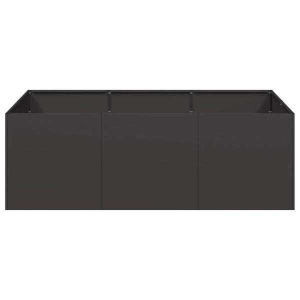 vidaXL Plantenbak 120x80x40 cm staal zwart