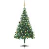 vidaXL Kunstkerstboom met verlichting en kerstballen 546 takken 180 cm