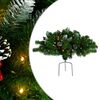 vidaXL Kerstdecoratie met verlichting 40 cm PVC groen