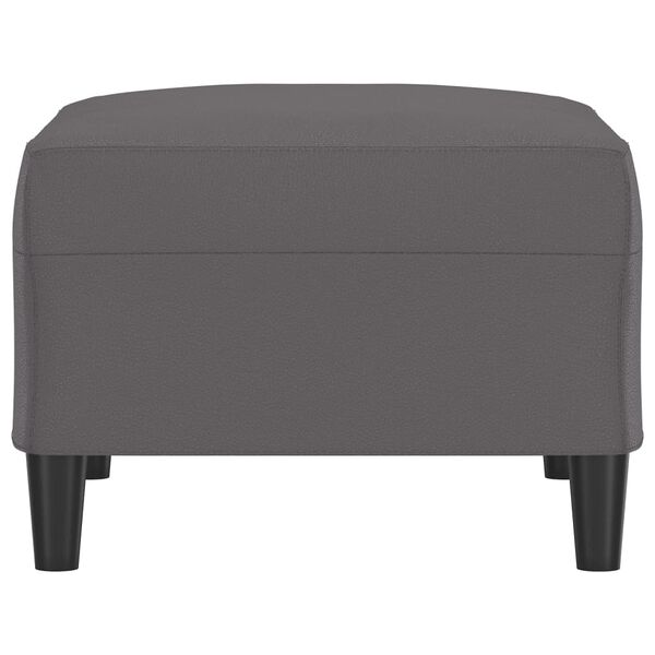 vidaXL Voetenbank 70x55x41 cm kunstleer grijs