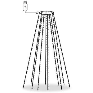 vidaXL Kerstboomverlichting met 500 LED's blauw binnen/buiten 500 cm