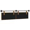 vidaXL Hangend Hoofdeinde Wandgemonteerd Bruin 190 x 55 x 7 cm Fluweel