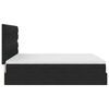 vidaXL Opbergbed met LED met matras met LED Zwart 160 x 200 cm Fluweel