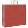 vidaXL Papieren zakken 250 st met hengsels 54x15x49 cm rood