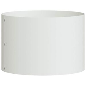 vidaXL Plantenring Wit 30 x 30 x 20 cm Koudgewalst staal