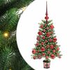 vidaXL Kerstboom met 150 LED met standaard Groen 65 cm PE