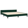 vidaXL Bedframe met hoofdeinde fluweel donkergroen 180x200 cm