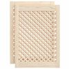 vidaXL Kastdeuren met latwerk 2 st 49,5x69 cm massief grenenhout