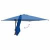 vidaXL Tuinparasol Blauw en Zwart 248.5 x 247.5 x 160 cm