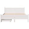 vidaXL Bedframe zonder matras massief grenenhout wit 140x190 cm