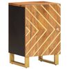 vidaXL Badkamerkast 38x33,5x58 cm massief mangohout bruin en zwart