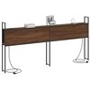 vidaXL Opberghoofdbord met Oplaadstation bruin eikenkleur 200 cm