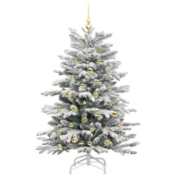 vidaXL Kunstmatige Inklapbare Kerstboom Wit 150 cm PE en PVC