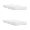 vidaXL Boxspring met matras kunstleer wit 200x200 cm