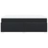 vidaXL Boxspring met matras kunstleer zwart 120x200 cm