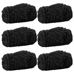 vidaXL Kleden 6 st Zwart 200 x 150 cm 4.75 kg Fleece