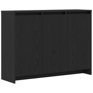 vidaXL Dressoir Zwart 102 x 29.5 x 75 cm Bewerkt hout