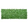 vidaXL Balkonscherm met groene bladeren 200x75 cm