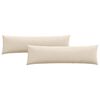 vidaXL Sofa Kussens 2 st Stof Beige 145 x 40 cm
