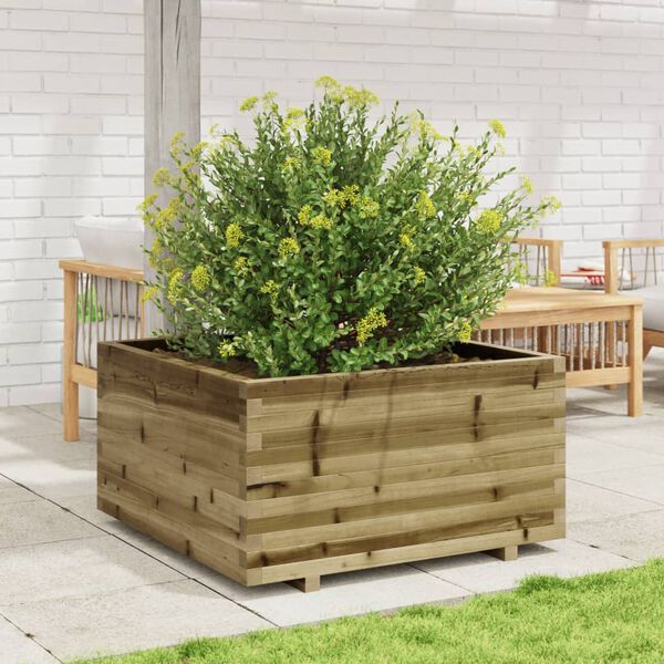 vidaXL Plantenbak 90x90x49,5 cm ge&iuml;mpregneerd grenenhout