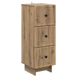 vidaXL Ladenkast 33 x 34,5 x 90 cm Bewerkt hout Artisanaal eiken