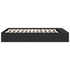 vidaXL Bedframe bewerkt hout zwart 135x190 cm