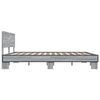 vidaXL Bedframe bewerkt hout metaal grijs sonoma eiken 180x200 cm