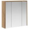 vidaXL Badkamer spiegelkast Ambachtelijk eiken 63,5 x 16 x 62,5 cm