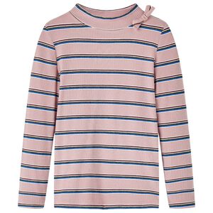Kindershirt met lange mouwen 128 lichtroze