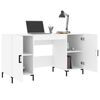 vidaXL Bureau 140x50x75 cm bewerkt hout wit
