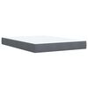 vidaXL Boxspring met matras fluweel donkergrijs 140x200 cm
