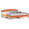 vidaXL Bedframe zonder matras massief grenenhout wasbruin 180x200 cm