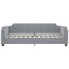 vidaXL Slaapbank met onderschuifbed 90x200 cm stof lichtgrijs
