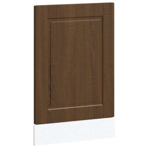 vidaXL Vaatwaspaneel Porto 45x1,5x67 cm bewerkt hout bruin eikenkleur
