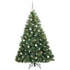 vidaXL Kunstkerstboom met 300 LED met standaard Groen 180 cm PE en PVC