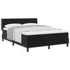 vidaXL Boxspringbed met hoofdeinde Zwart 190 x 140 cm Fluweel