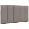 vidaXL Bed met matras "Hanko" stof taupe 80x200 cm