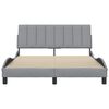 vidaXL Bedframe zonder matras "Hanko" 120x200 cm stof lichtgrijs
