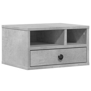 vidaXL Printerkastje 40x32x22,5 cm bewerkt hout betongrijs