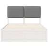 vidaXL Bedframe met Gevoerd Hoofdgedeelte Lichtgrijs 120 x 190 cm