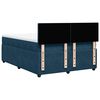vidaXL Boxspring met matras fluweel blauw 140x190 cm